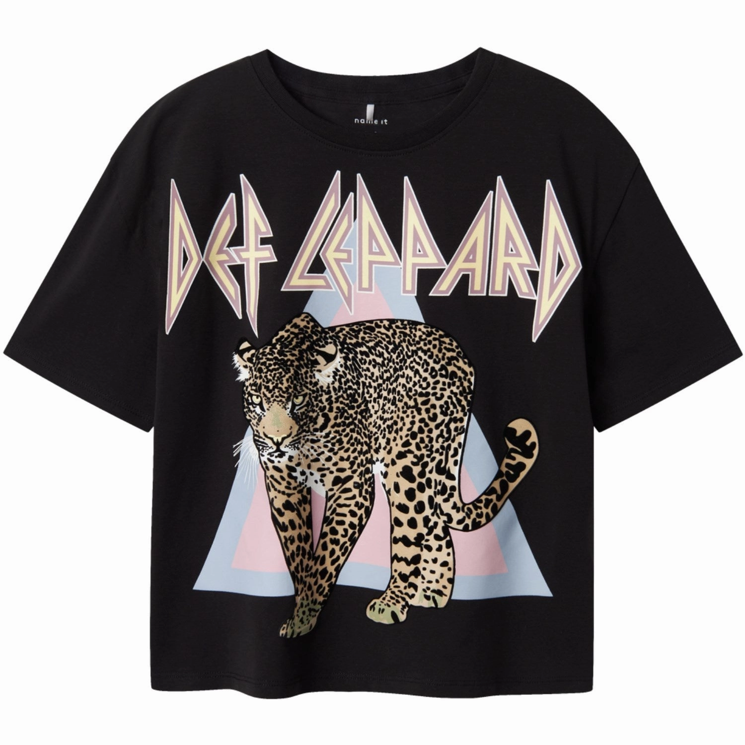 Name It Black Jikki Def Leppard T-Shirt Anti Odor Technology