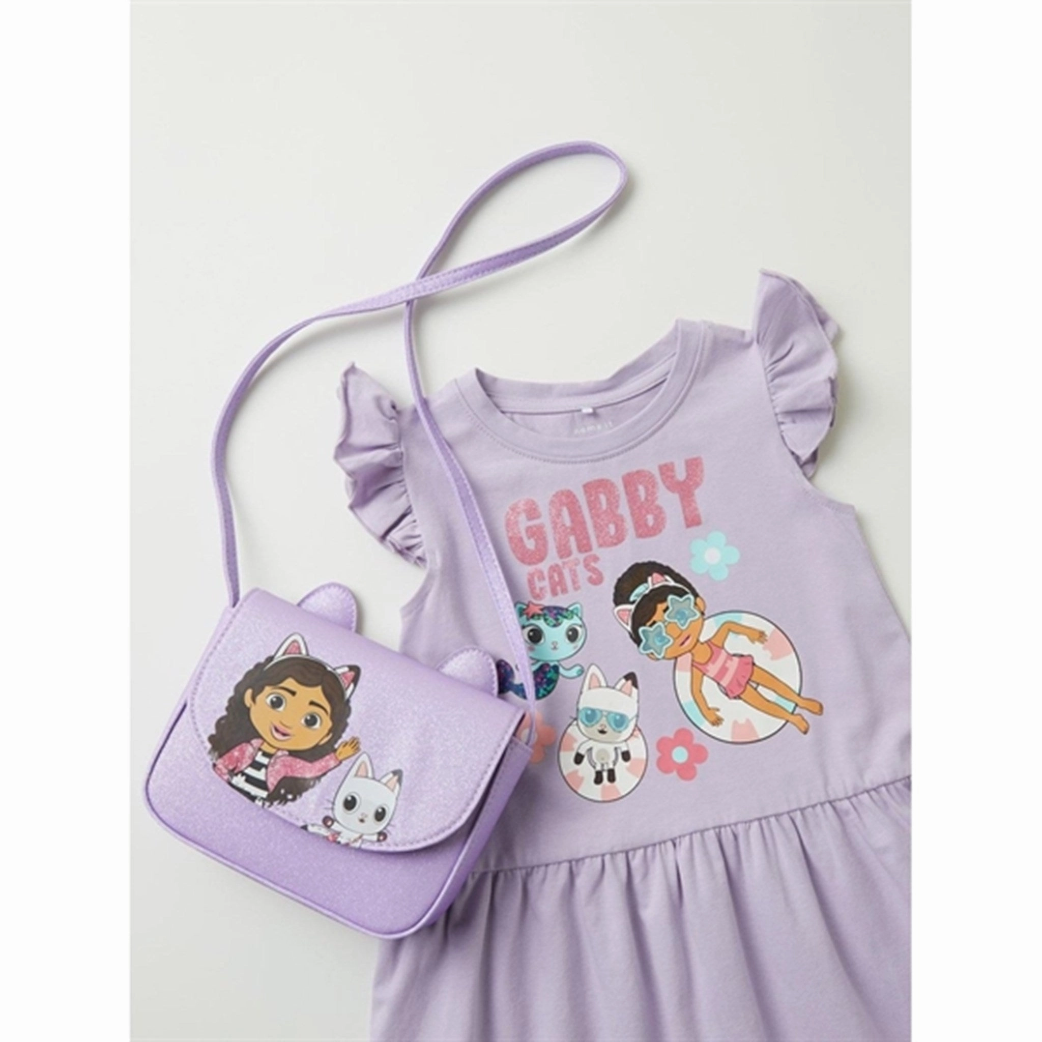 Striped-Pattern High Waist Name it Orchid Petal Memma Gabby Dress