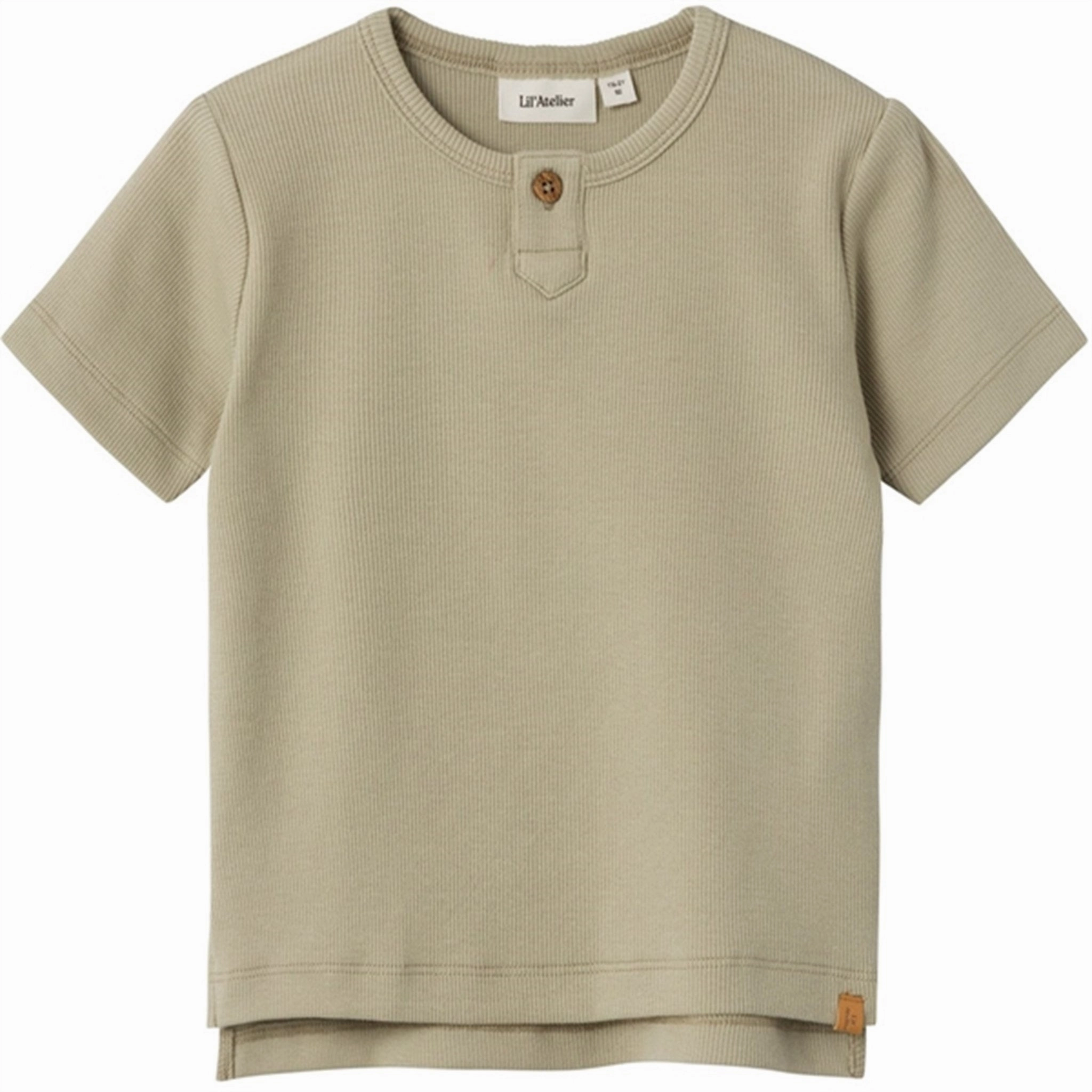 Lil'Atelier Moss Gray Gago Fan T-Shirt Active Comfort Style Comfortable Layer