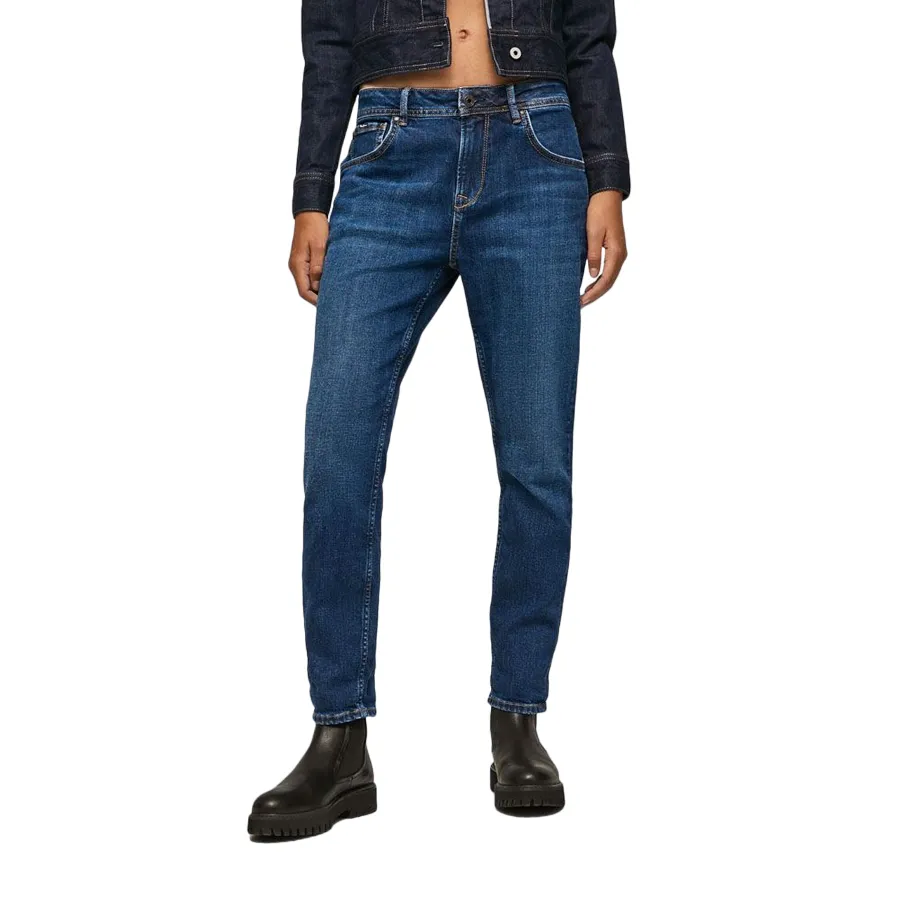 Travel Essential Pepe Jeans pantalone da donna in jeans Violet PL204176VR6R blu