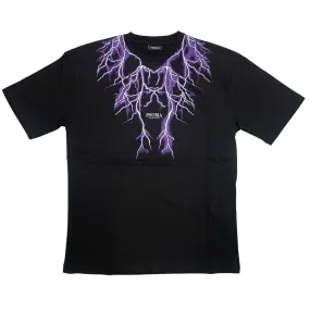 Active Style Chill Design Phobia maglietta manica corta da uomo PH00777 nero con fulmini viola