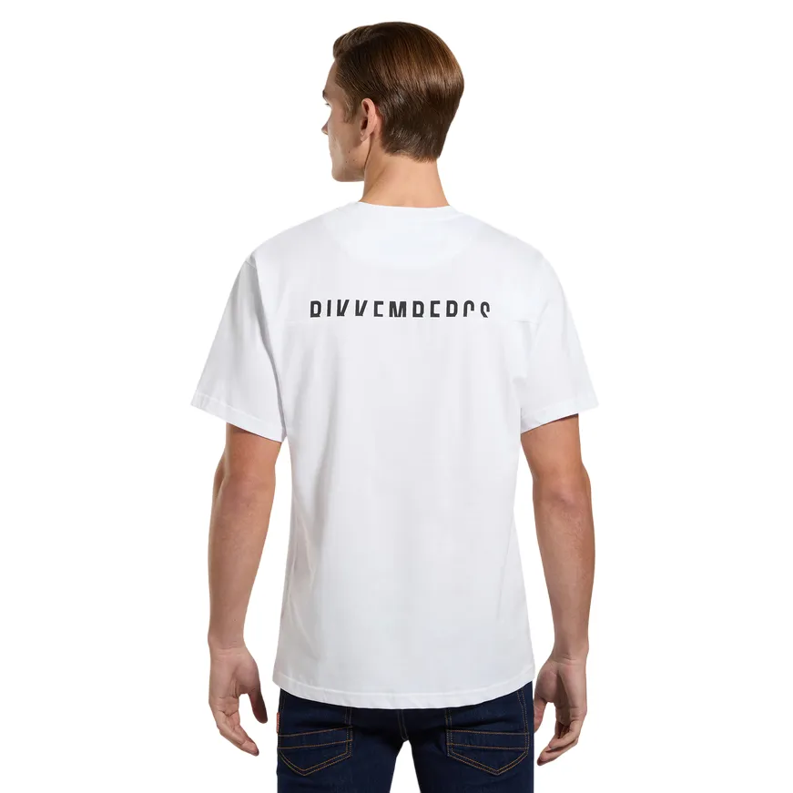Urban Style Trend Bikkembergs maglietta manica corta da uomo in cotone jersey BMT0702 1000 bianco