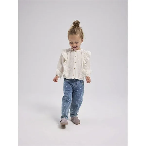 Premium Denim Name it Medium Blue Denim Hearts Bella Mom Jeans