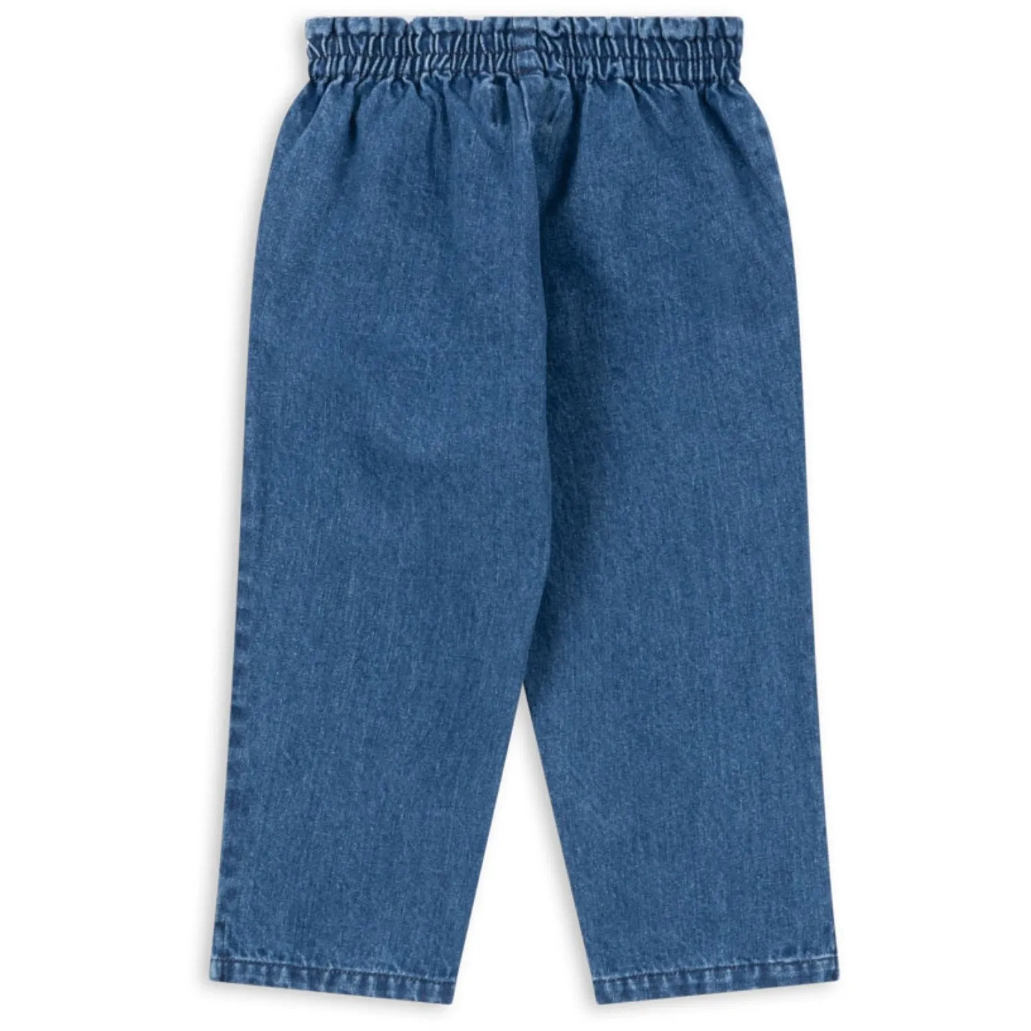 Comfort Stretch Weave Day To Day Konges Sl?jd Denim Blue Magot Frill Pants Gots