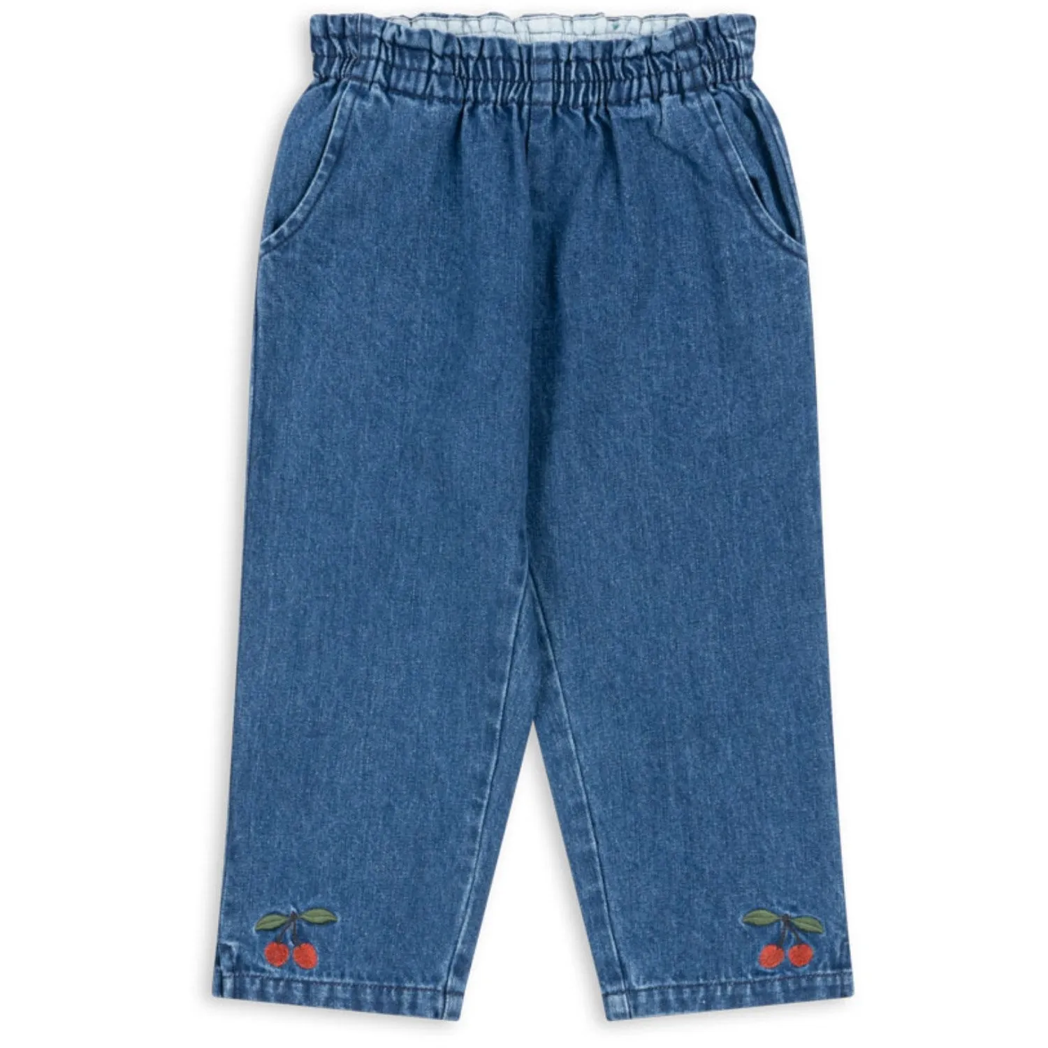 Ready Choice Parent Style Trend Setter Konges Sl?jd Denim Blue Magot Frill Pants Gots