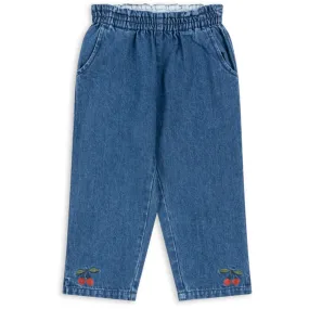 Ready Choice Parent Style Trend Setter Konges Sl?jd Denim Blue Magot Frill Pants Gots