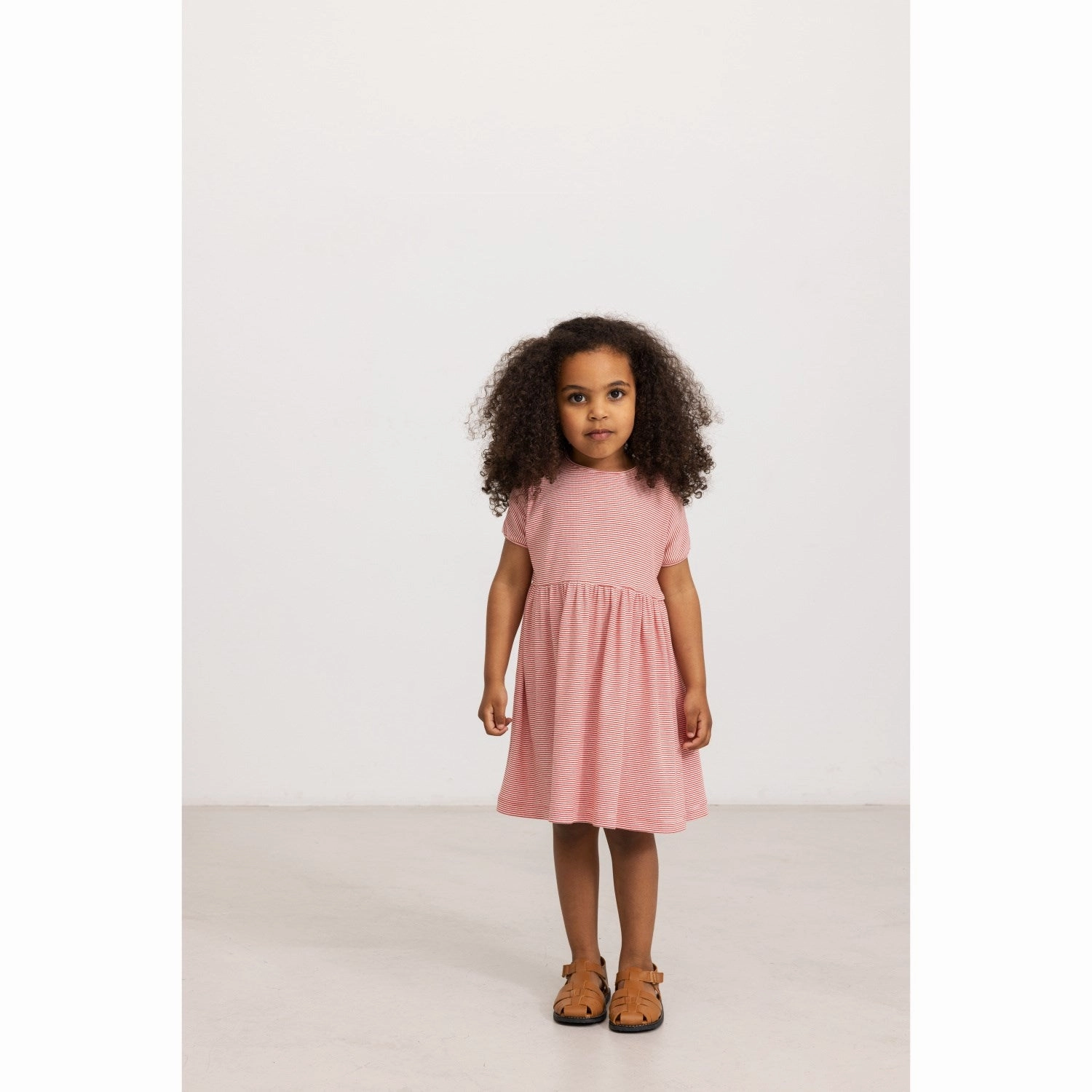 MarMar Modal Fine Rib Red Stripe Dioa Dress Smart Cut Adjustable Straps