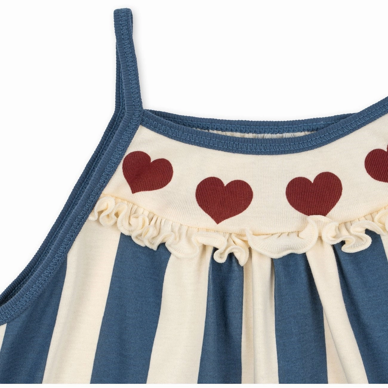 Konges Sl?jd Stripe Eclipse Claic Detail Strop Dress Clean Lines button detail