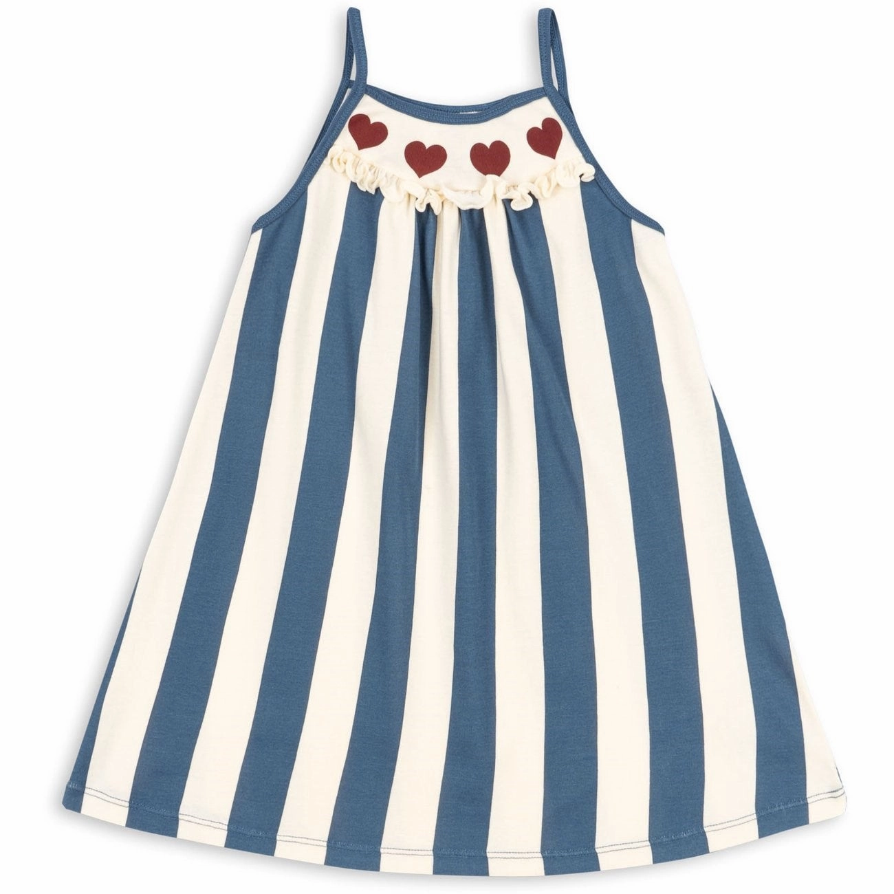 Konges Sl?jd Stripe Eclipse Claic Detail Strop Dress Polished Motion