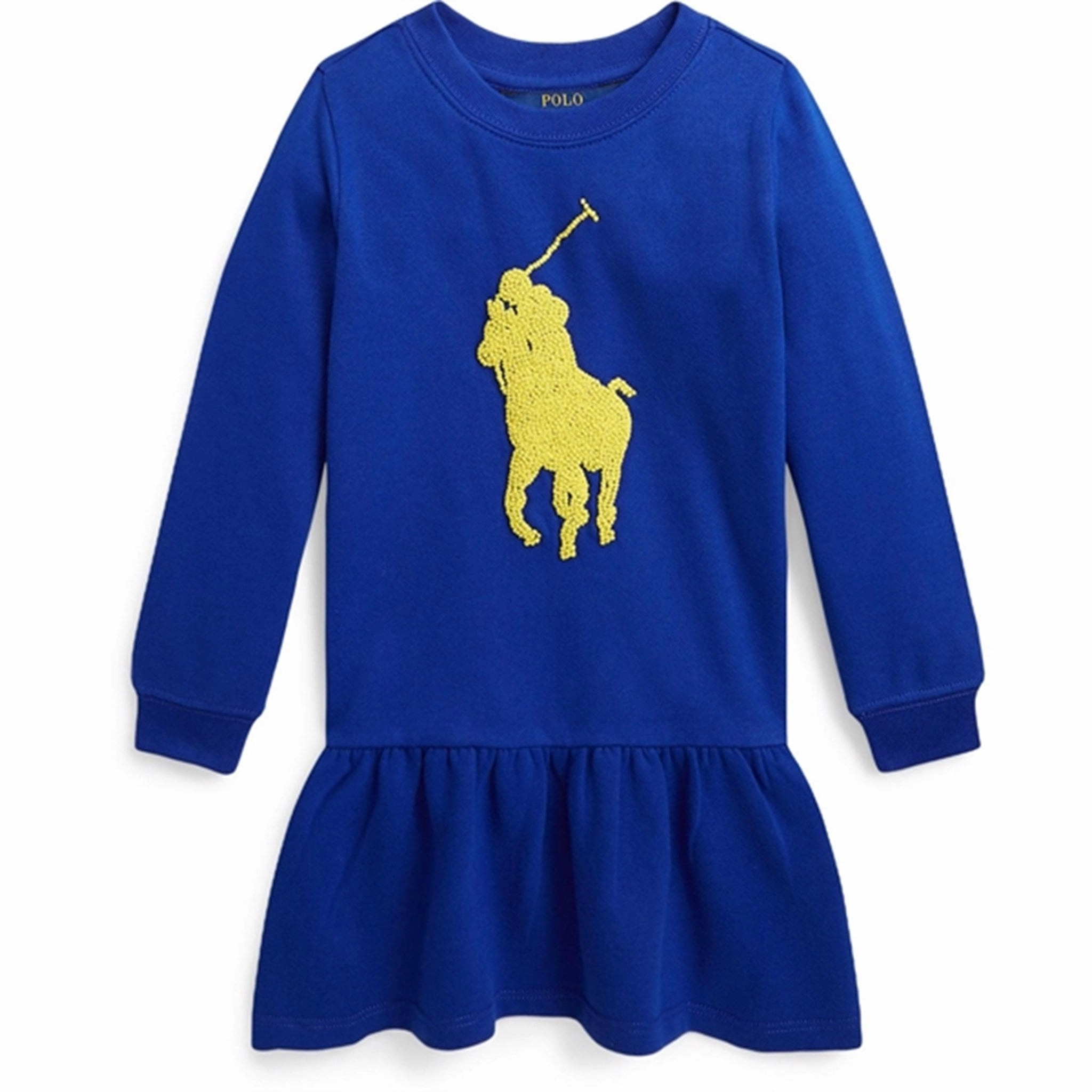 Polo Ralph Lauren Girls Dress Sapphire Star W/ Yellow and Effortless fit dress. Calm Finish