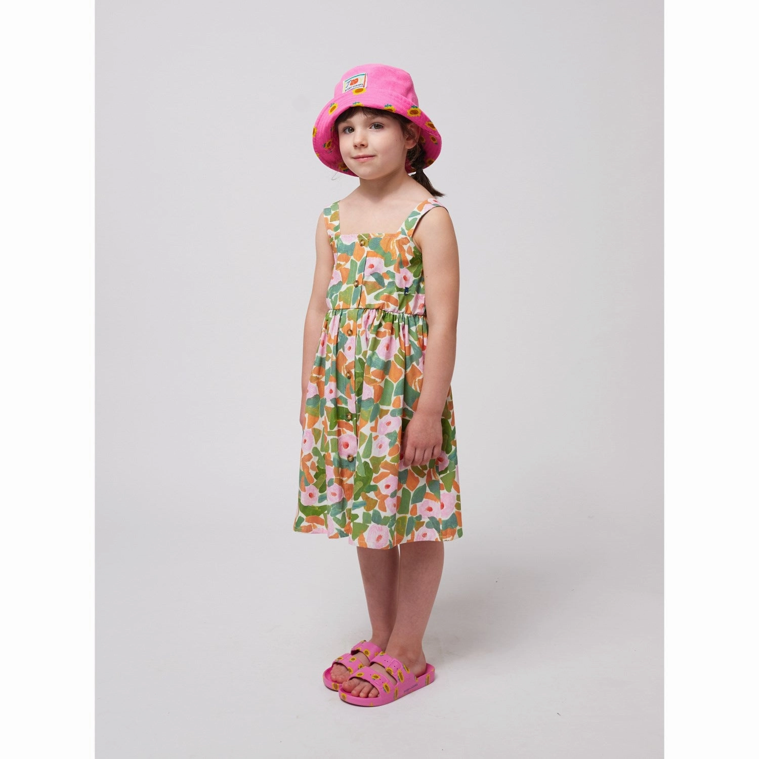 Bobo Choses Multicolor Floral Strap Dress Trendy pick everyday staple