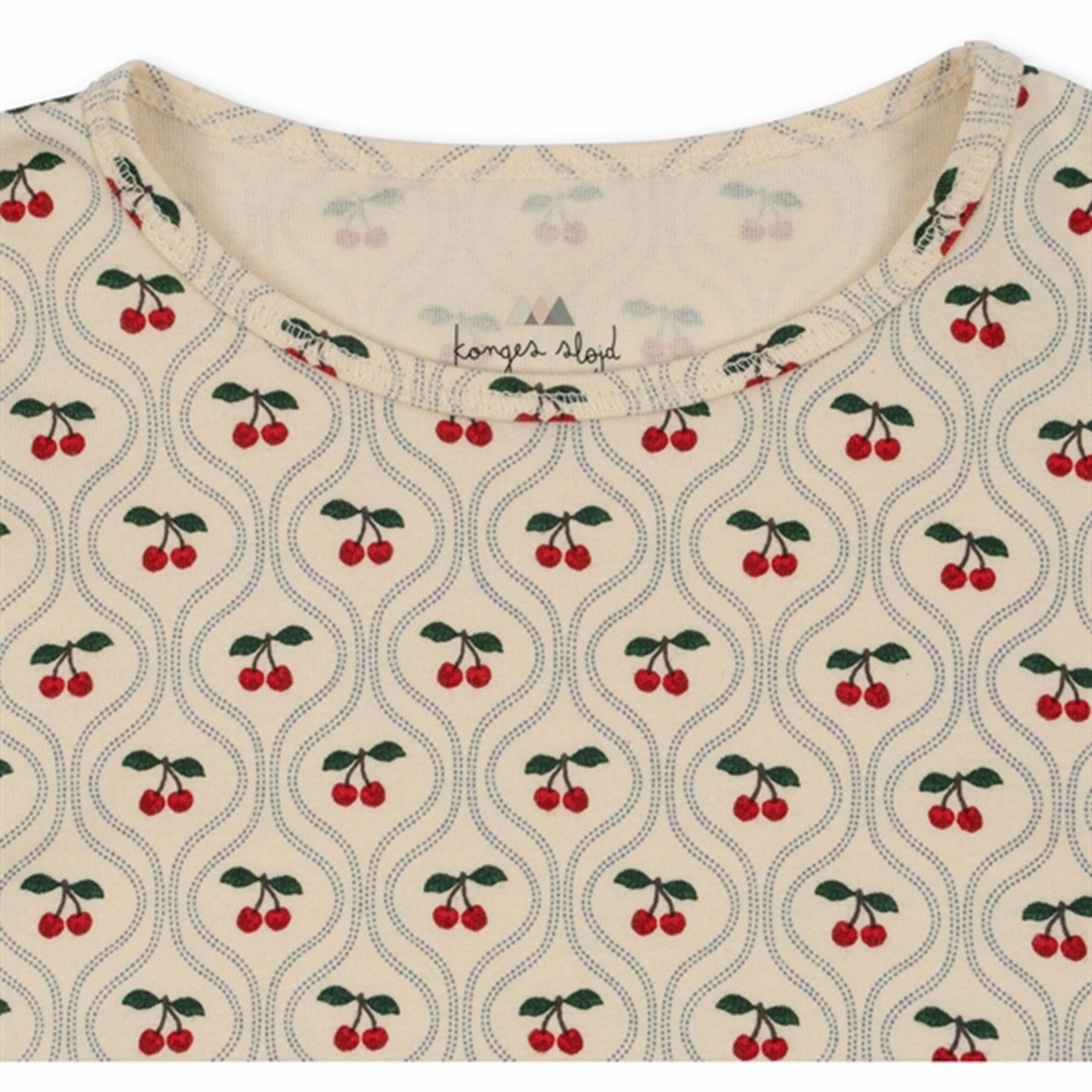 Konges Sl?jd Cherry Motif 2-pack Lin Frill Set Modern Casual