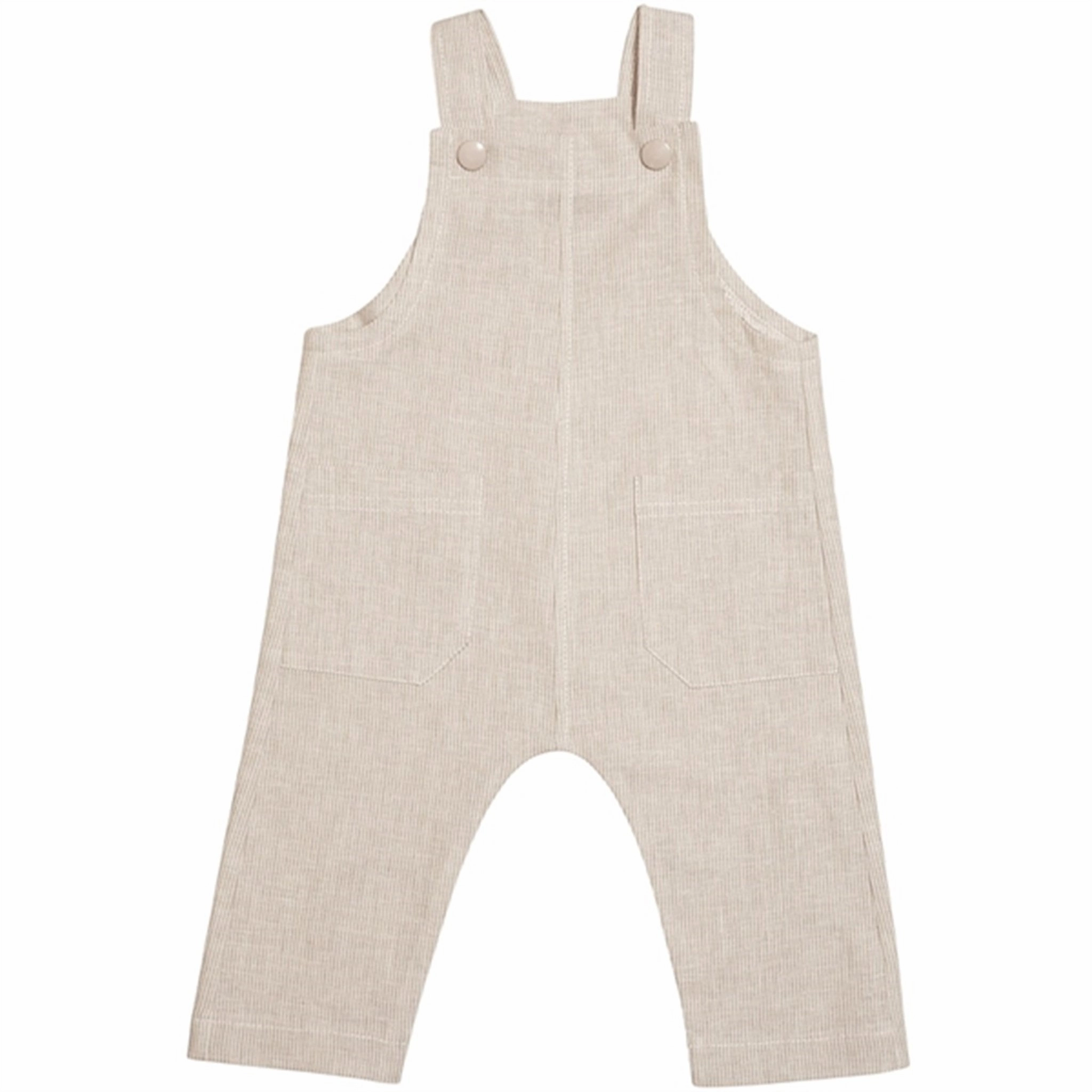 Festival Unisex Classic Girl Huttelihut Aki Overall Linen Mini Stripes Camel