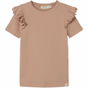 Lil'Atelier Mahochany Rose Gago Kuo Slim Top Comfort Style Active Fashion