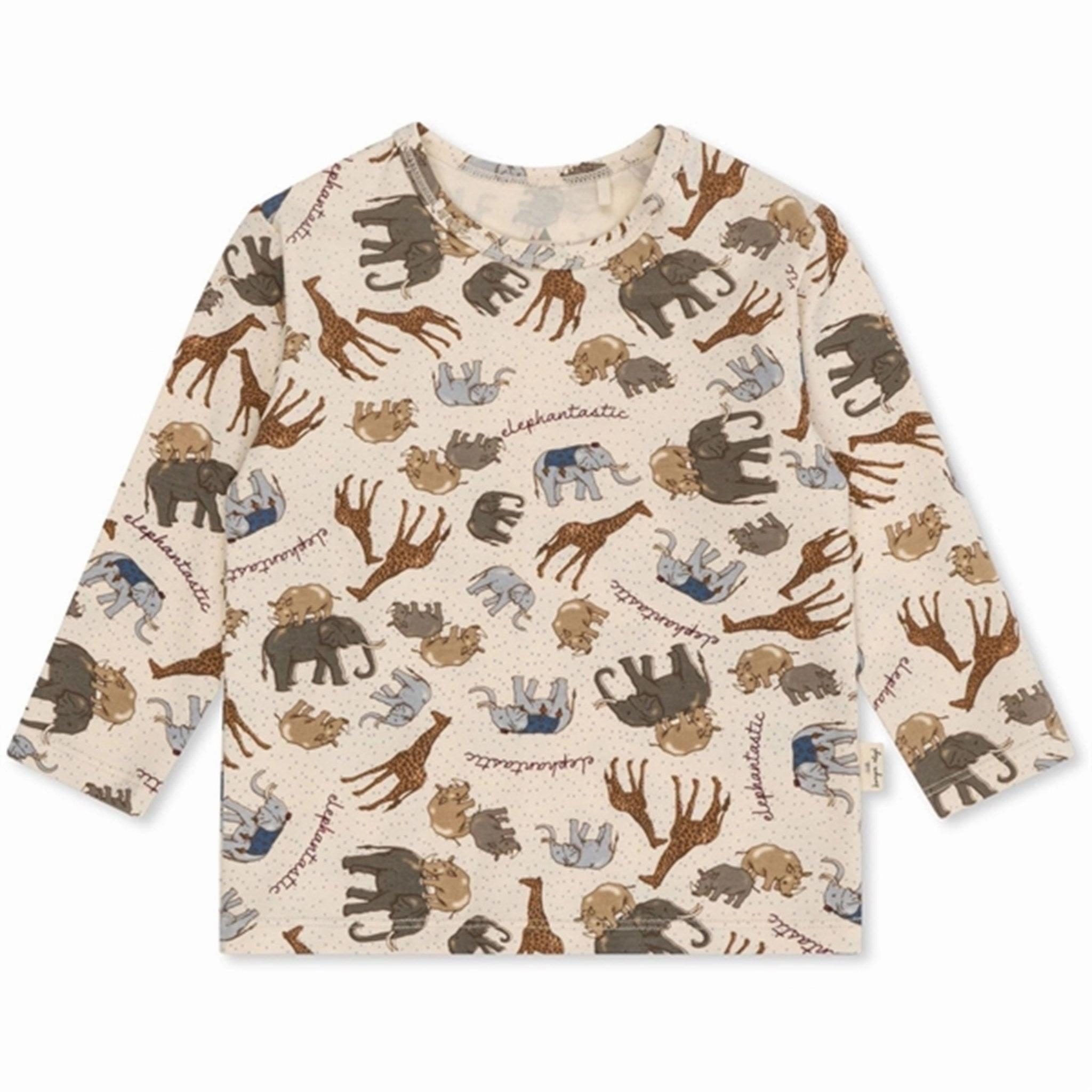 Double Needle Hemming Konges Sl?jd Elephantastic Basic Blouse