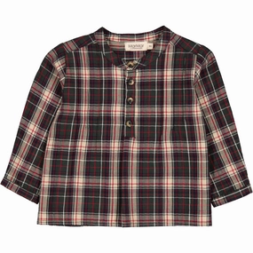 MarMar Check Pine Check Totoro Shirt Chic Appearance