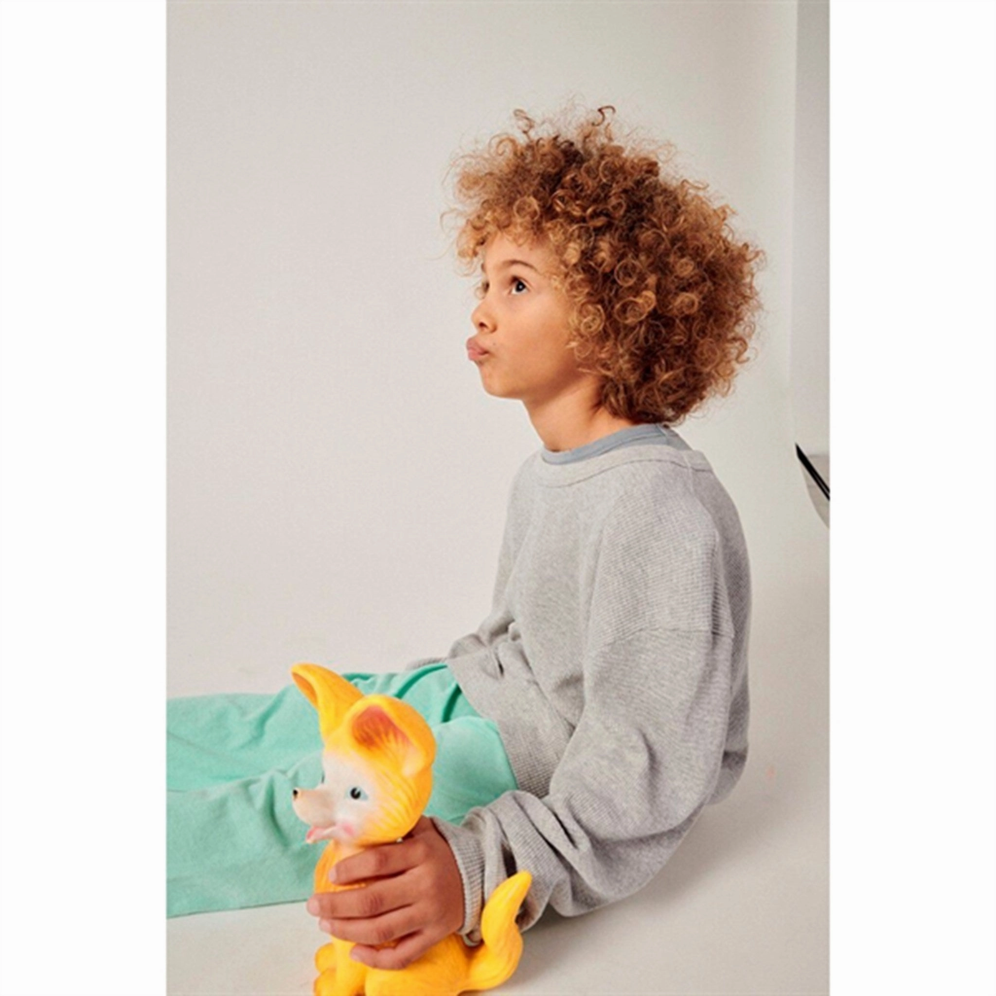 American Vintage Long Sleeve T-shirt Pumbo Heather Grey Classic Style Non Iron