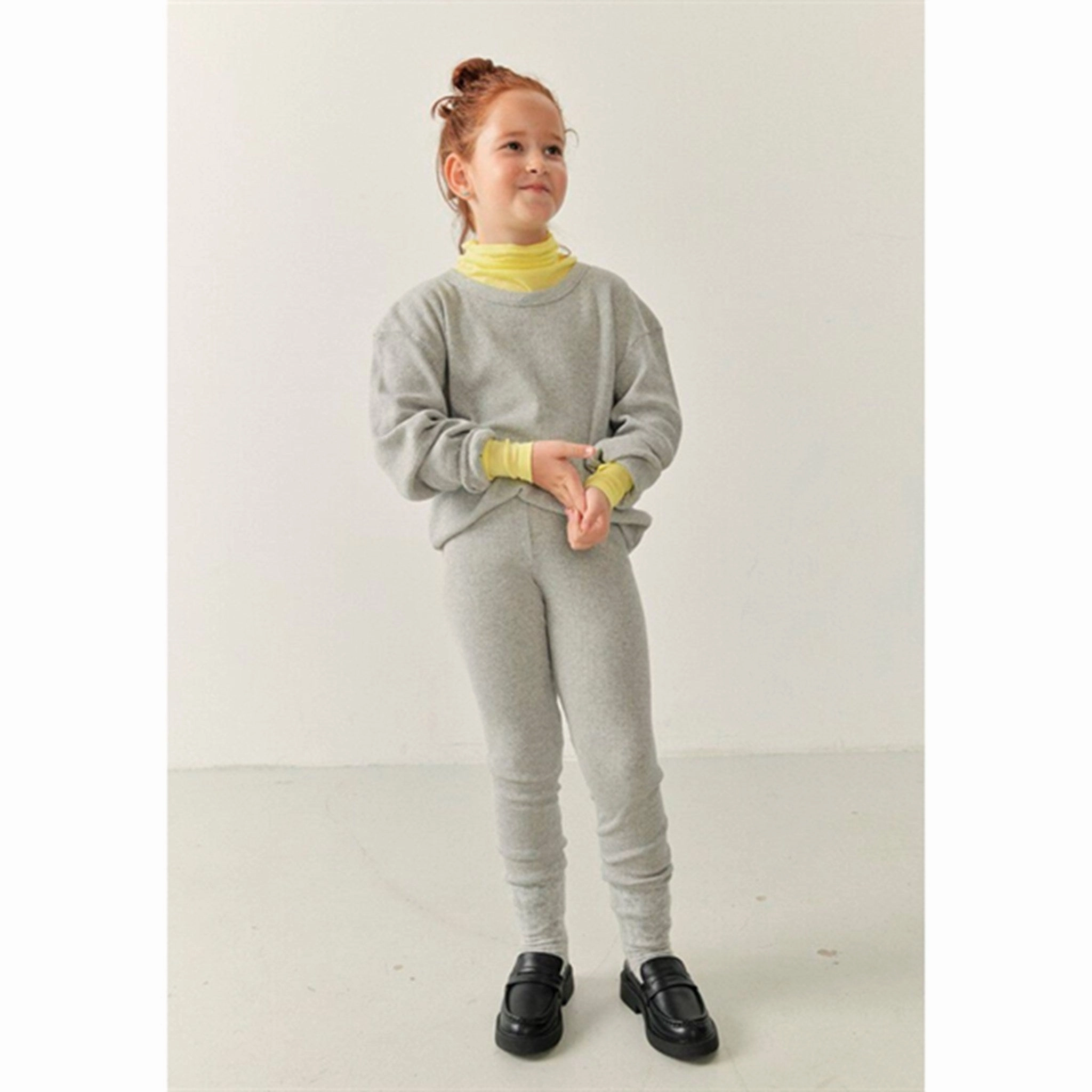 Tailored Cuffs Anti Pill Treatment American Vintage Long Sleeve T-shirt Pumbo Heather Grey