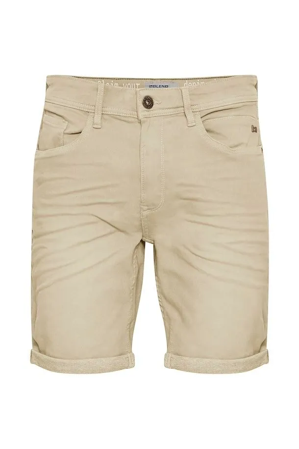 Blend Pantaloncino in jeans da uomo 20713665 beige Linen blend