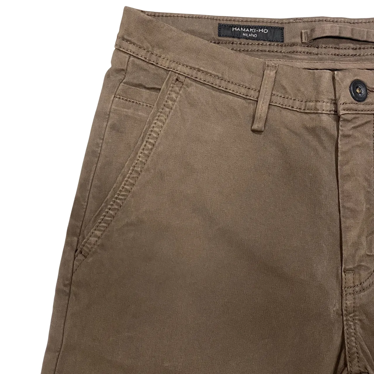 Timeless Design Hamaki-ho pantalone chinos da uomo slim fit con microfantasia quadri PSI1736H moro