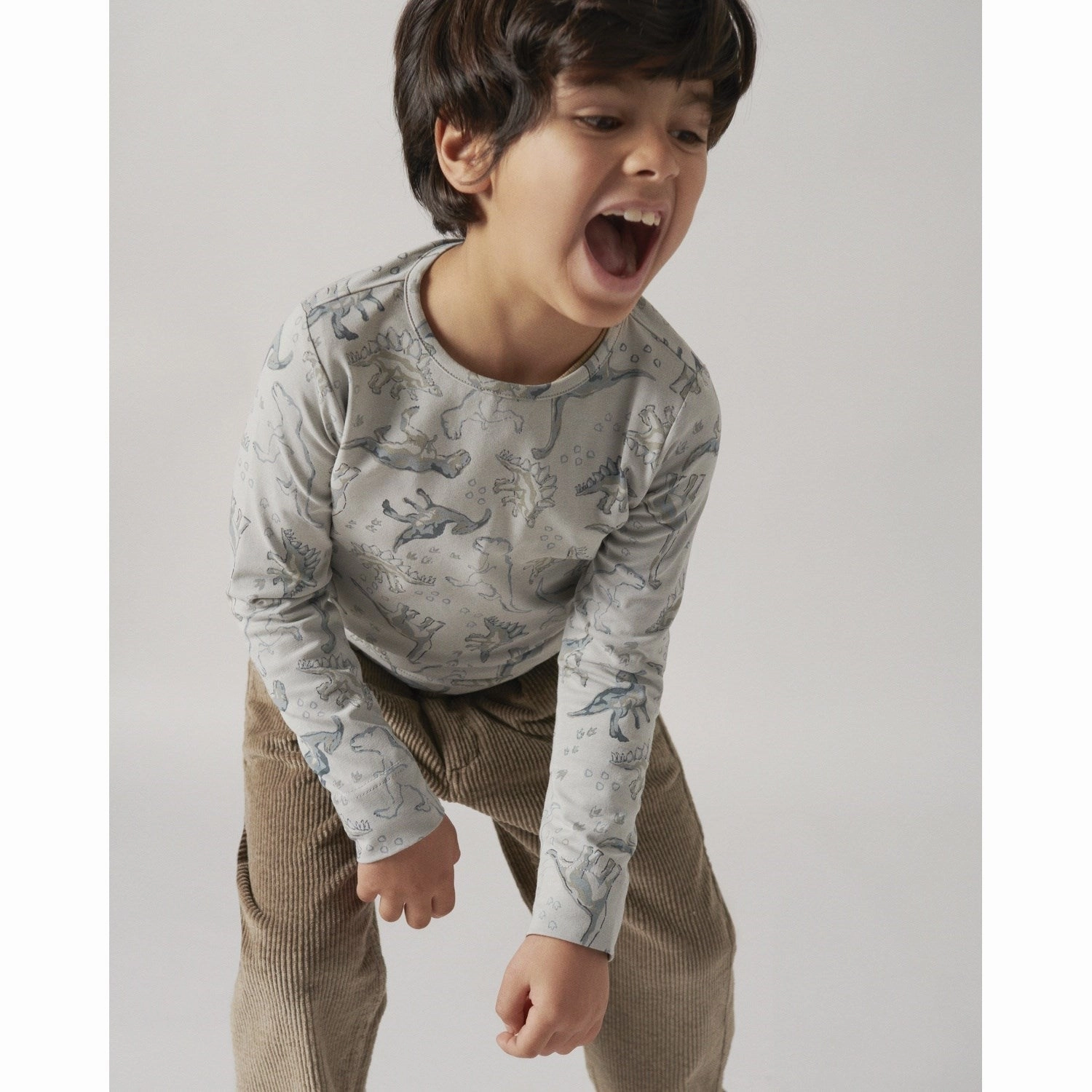 Plaid Design MarMar Jersey Print Dinosaurs Teller Blouse