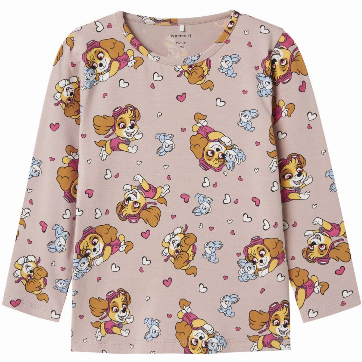 Subtle Print Name It Burnished Lilac Nmfjiddi Paw Ls Top Cplg