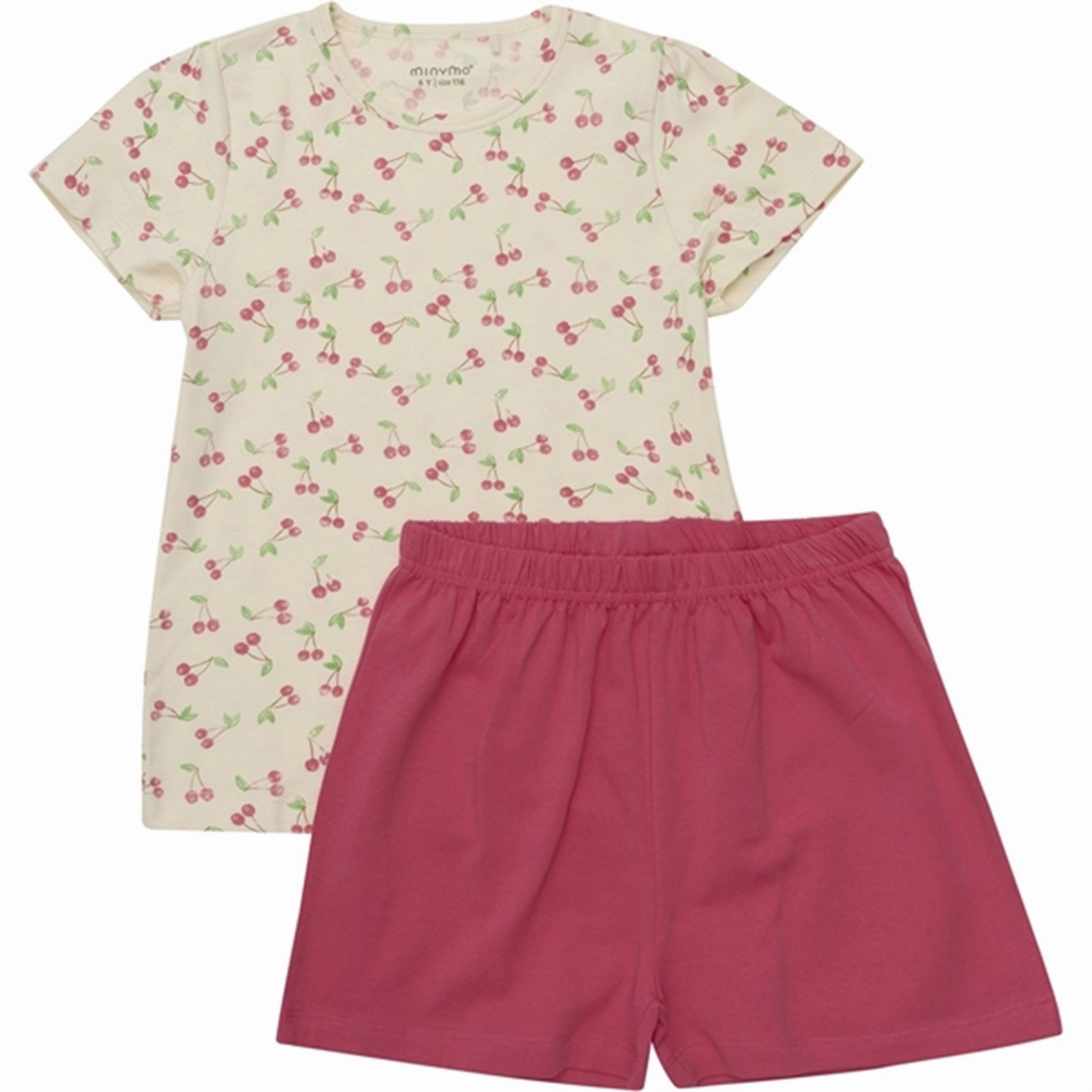 AbrasionResistant Minymo Pink Dogwood 2-delt Set AOP