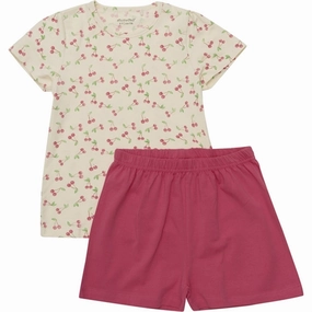 AbrasionResistant Minymo Pink Dogwood 2-delt Set AOP