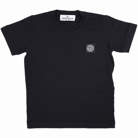 Stone Island Black T Shirt Low Impact Dye