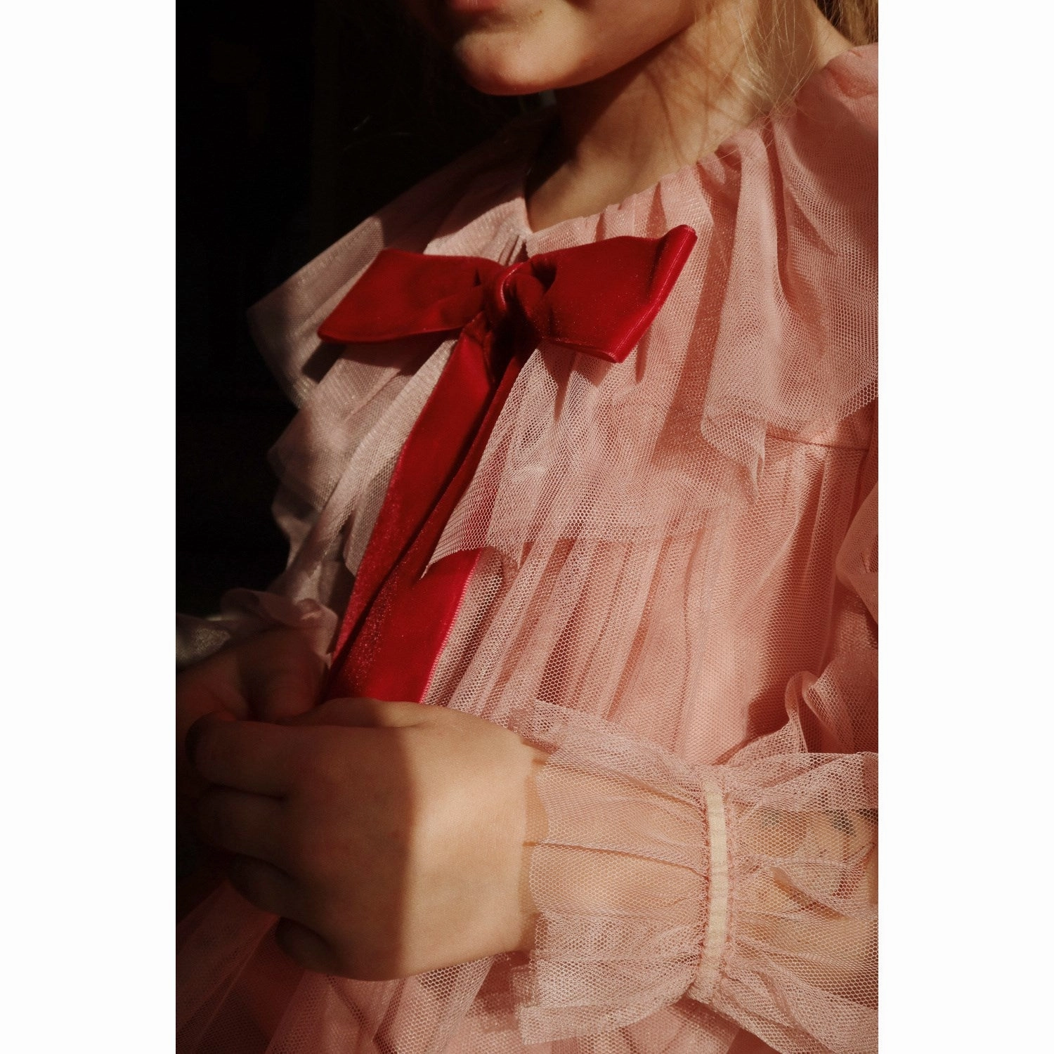 Konges Sl?jd Mellow Rose Bow Dress Perfect Wear Belt Waist