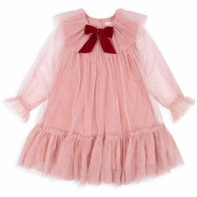 Texture Soft Konges Sl?jd Mellow Rose Bow Dress
