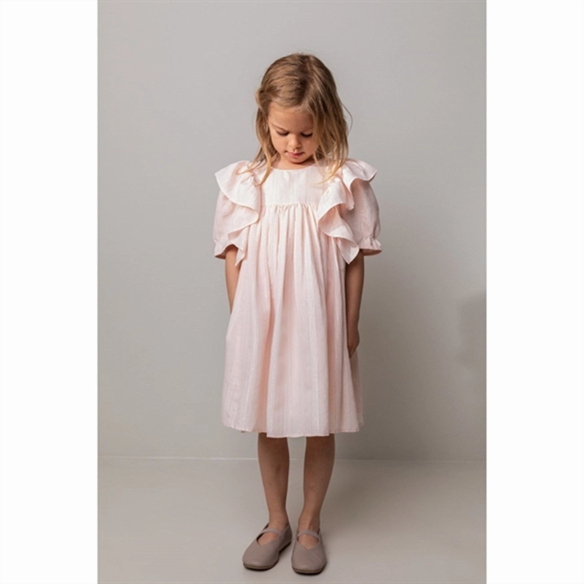 Classic Touch Blush Glow MarMar Soft Peach Dailyn Dress