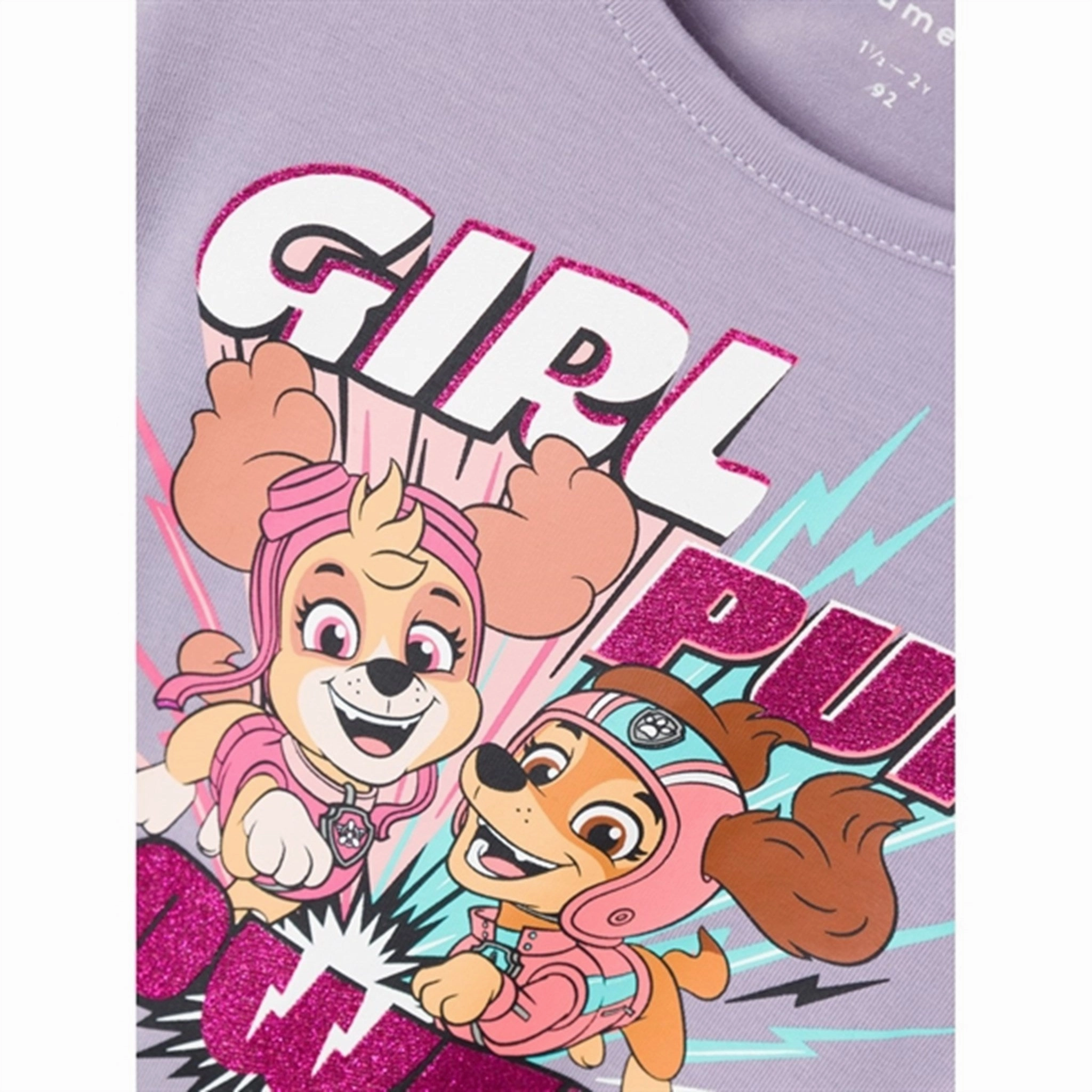 Perfect Design Name it Lavender Gray Amari Paw Patrol Dress