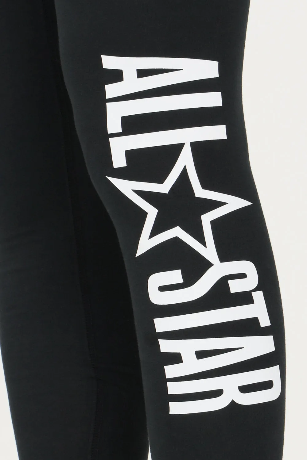 Converse pantalone sportivo da donna Leggings All Star 10023331-A01 nero Seamless construction