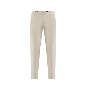 Bomboogie pantalone casual da uomo chino slim in popeline di cotone PMSPYTCG5 138 burro Quick Release Closure