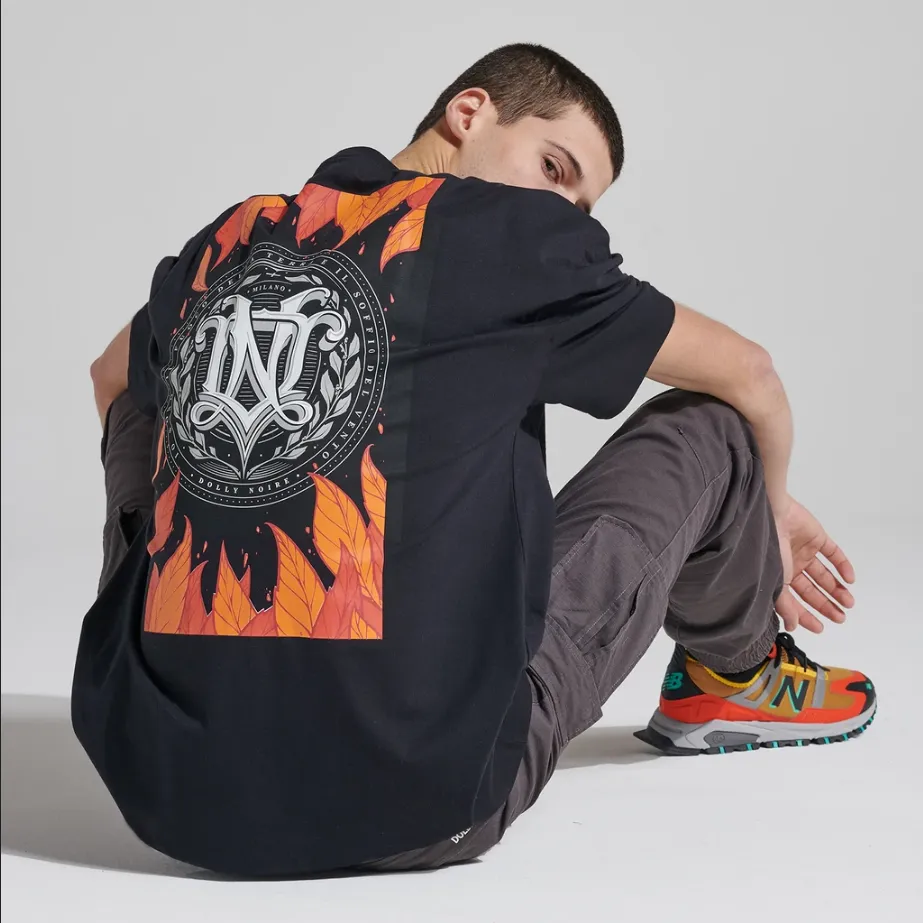 Dolly Noire T-Shirt manica corta Autunno Oversize Tee ts010-tb-01 black Modern Twist