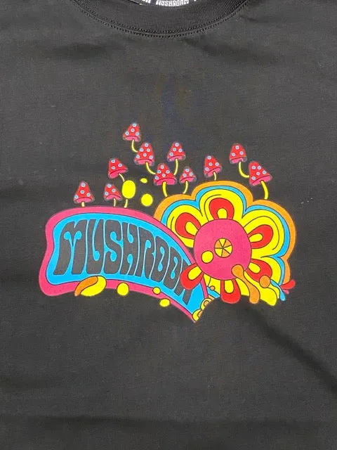 Breathable Wearable Mushroom T-shirt 19012-01 black