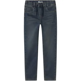 Name It Vintage Dark Blue Denim Nkmryan Slim Swe Jeans 5225-Th Noos Casual Movement Tapered Leg Profile