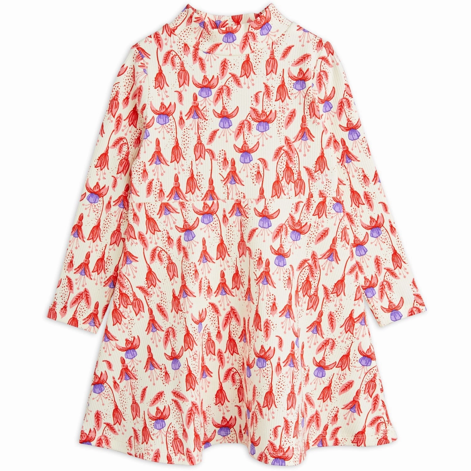 Mini Rodini Red Fuchsia Aop Dress Perfect Cut