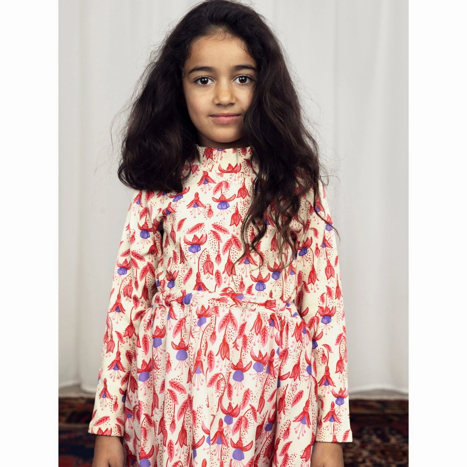 Happy Fit Mini Rodini Red Fuchsia Aop Dress