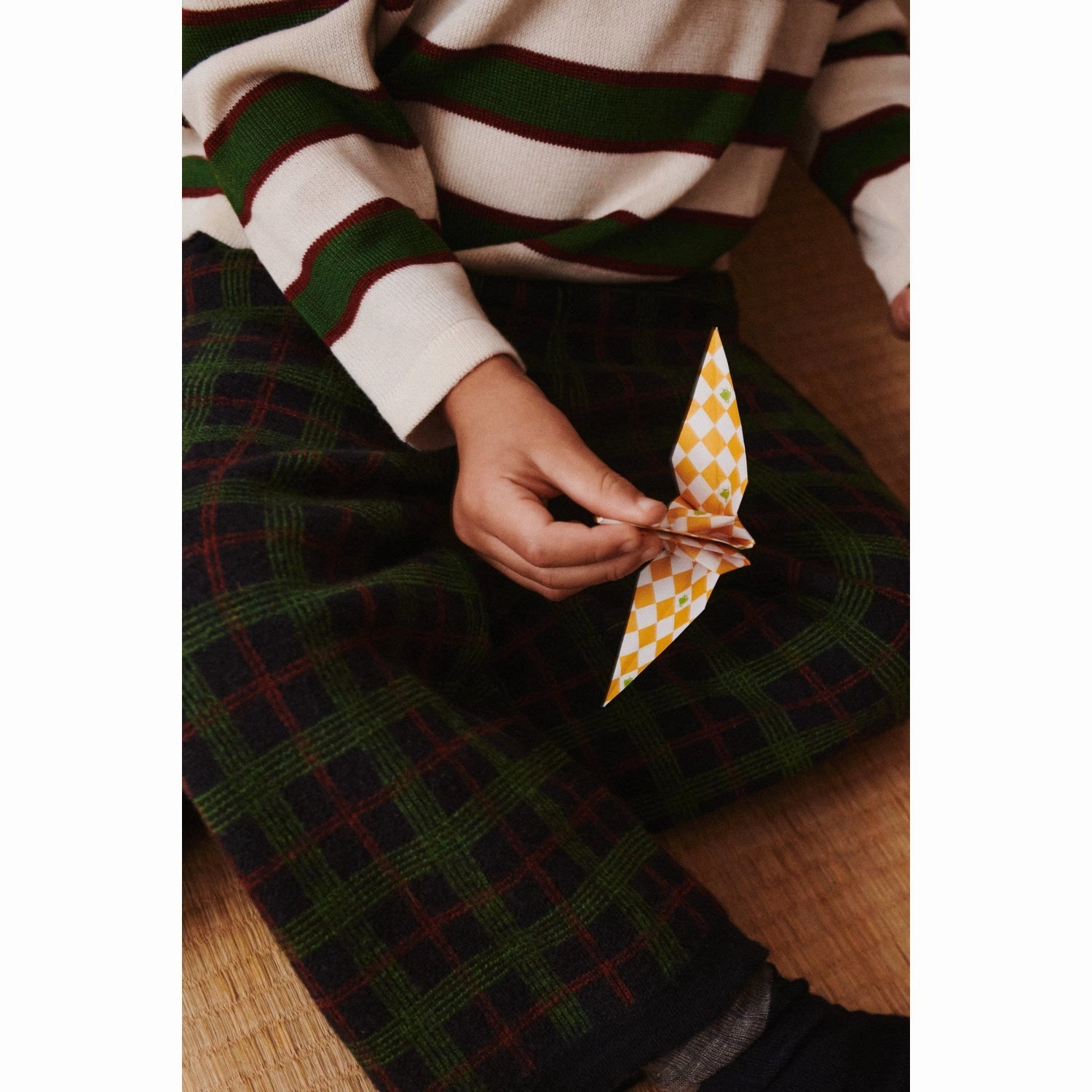 FUB Ecru Striped Polo Classic Fit