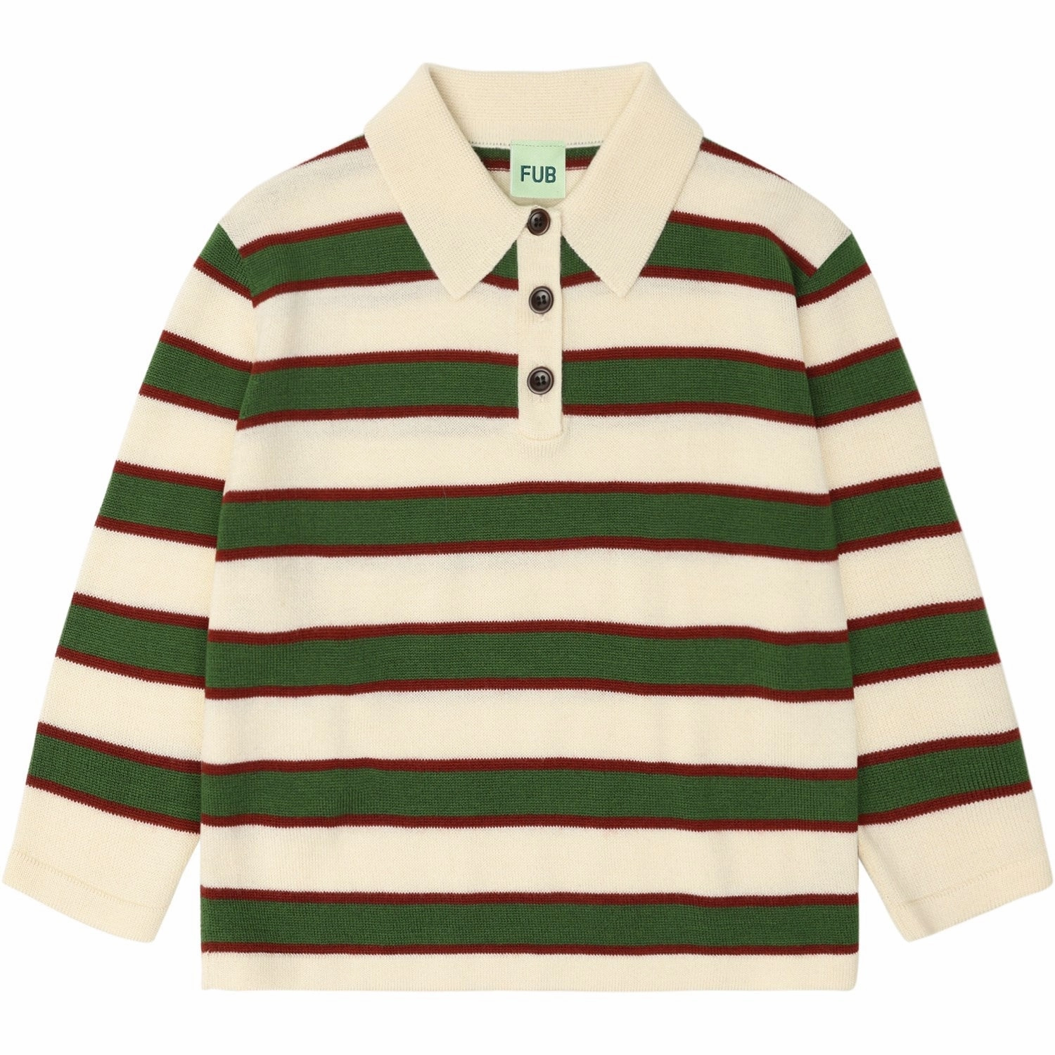 LowProfile Hem FUB Ecru Striped Polo