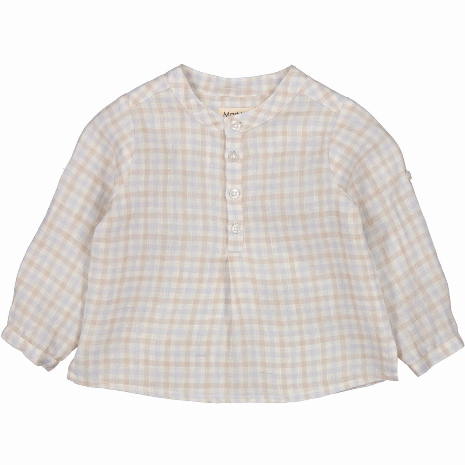 MarMar Fine Linen Summer Check Totoro Shirt Tagless label High-End Fashion