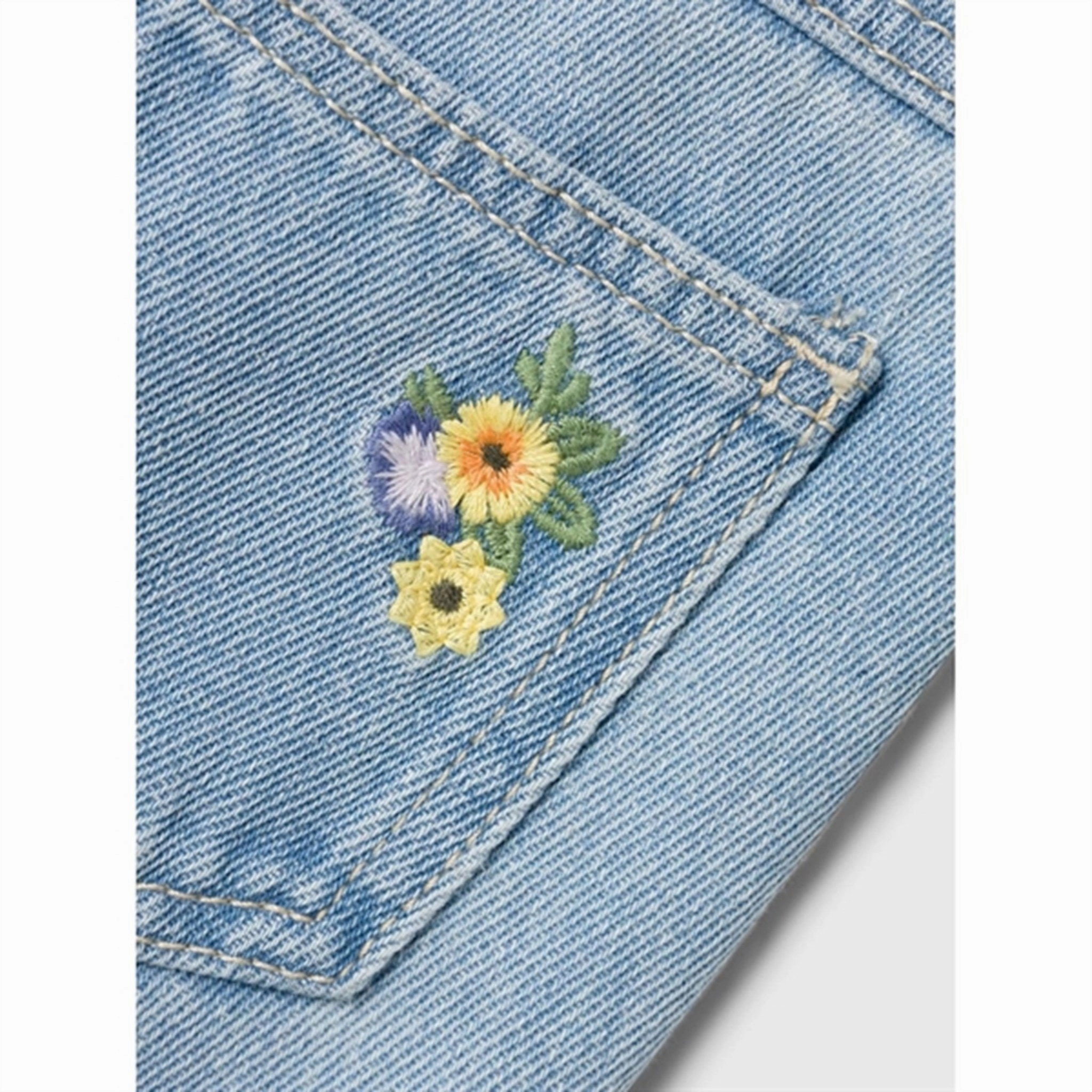 Customizable Hem Options Year Round Name it Light Blue Denim Rose Jeans