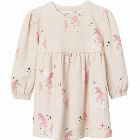 Name it Peyote Melange Numa Sweat Dress UVProtectiveLayer