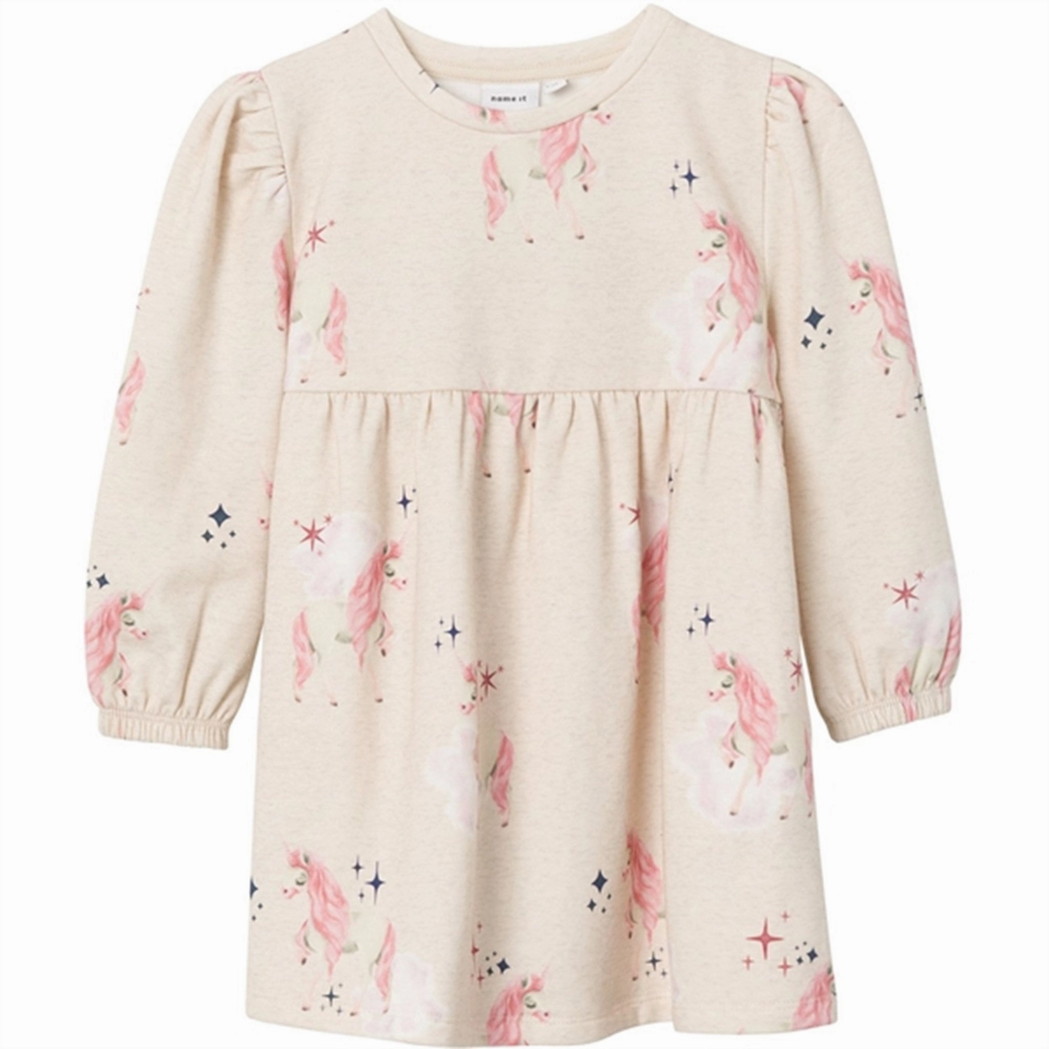 Shiny surface Name it Peyote Melange Numa Sweat Dress