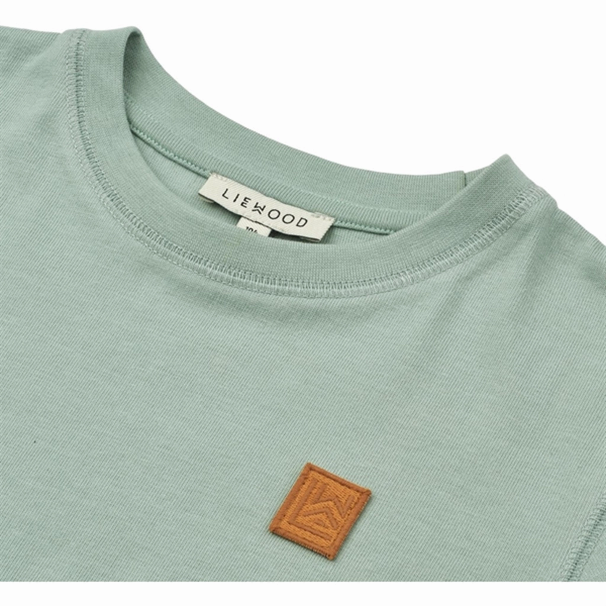 Liewood Ice Blue Sixten T-shirt Durable Collar Construction Daily Comfort