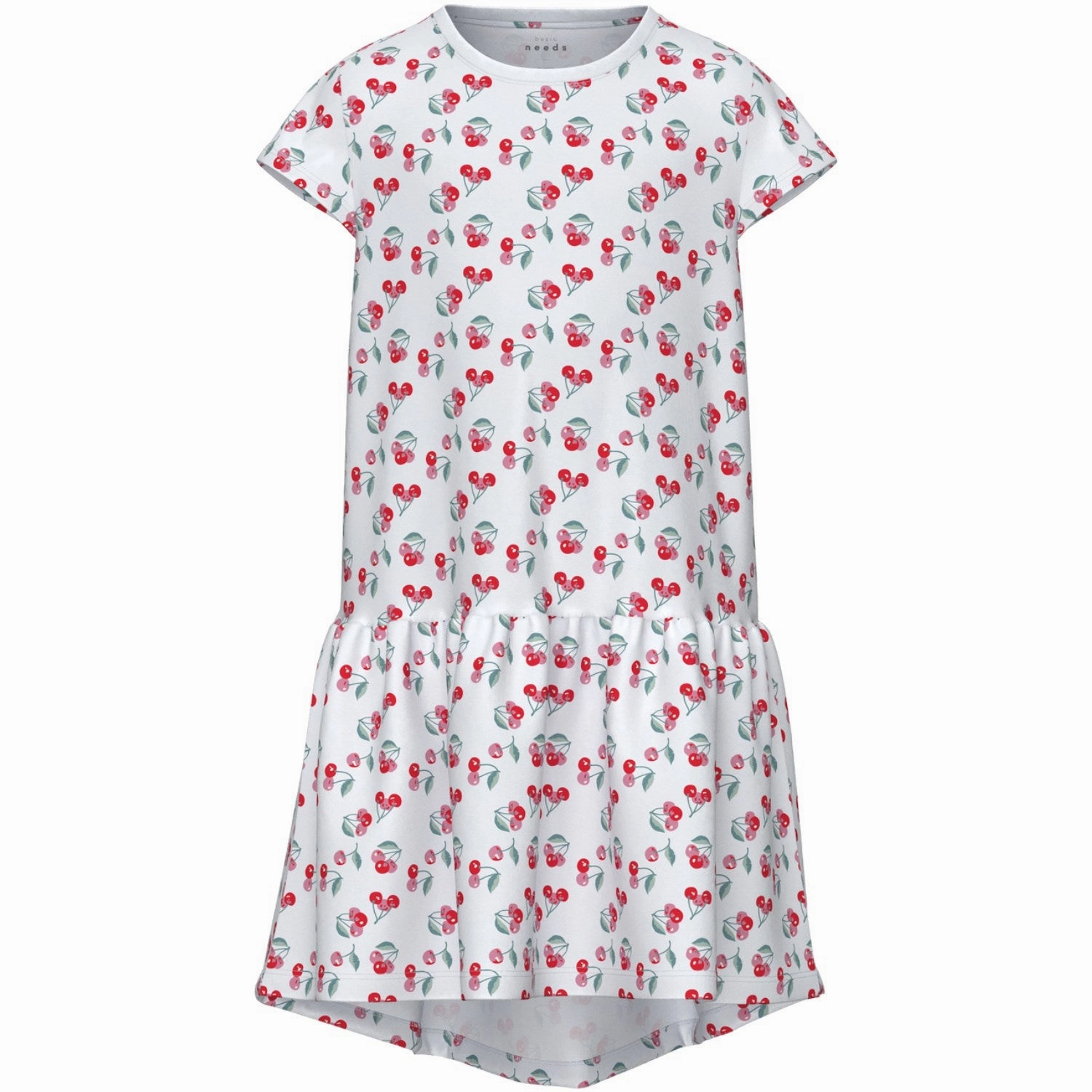 Name It Bright White Cherries Vigga Dress Versatile dress for layering Airy Touch