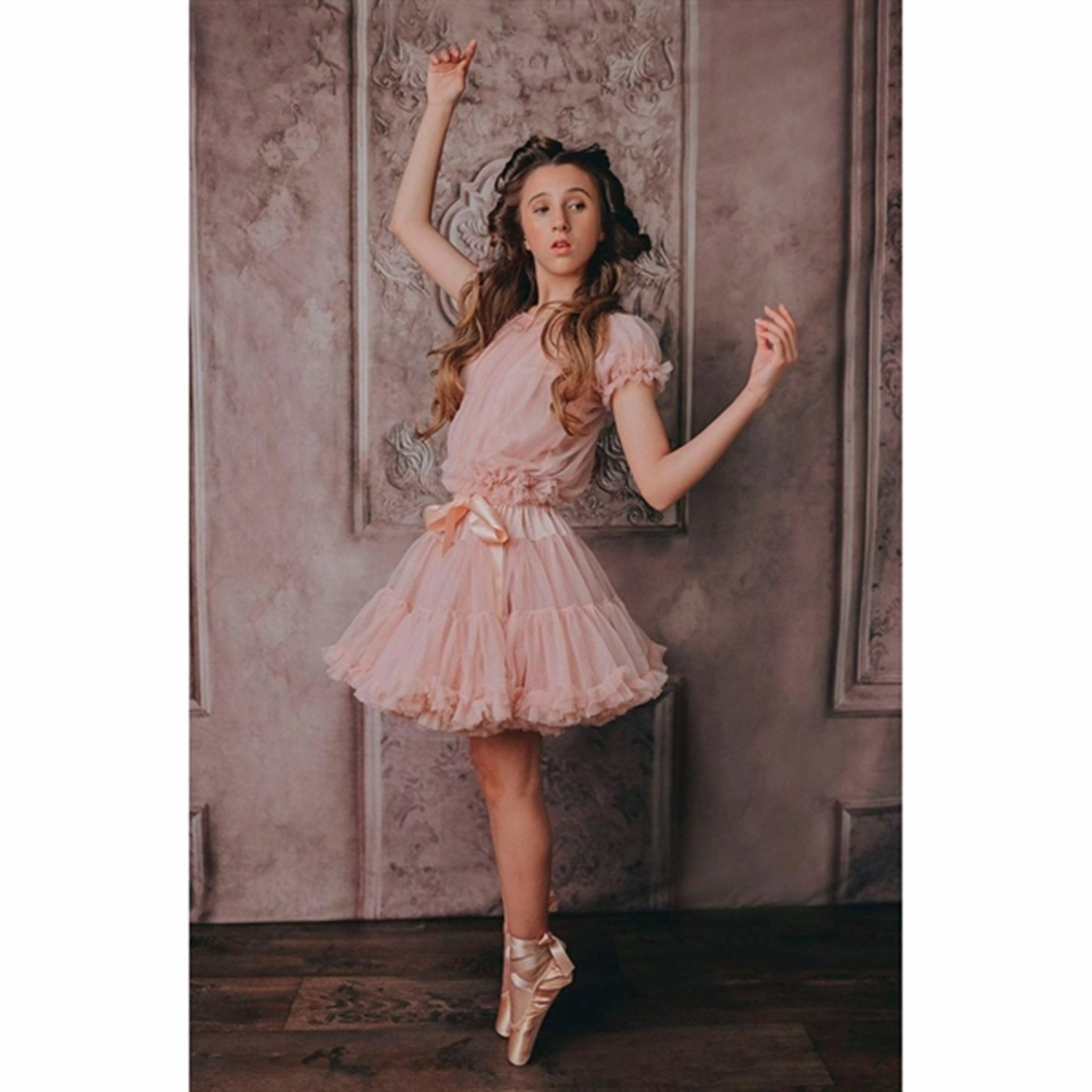 Comfortable apparel Dolly by Le Petit Tom Frilly Princess Top Pink