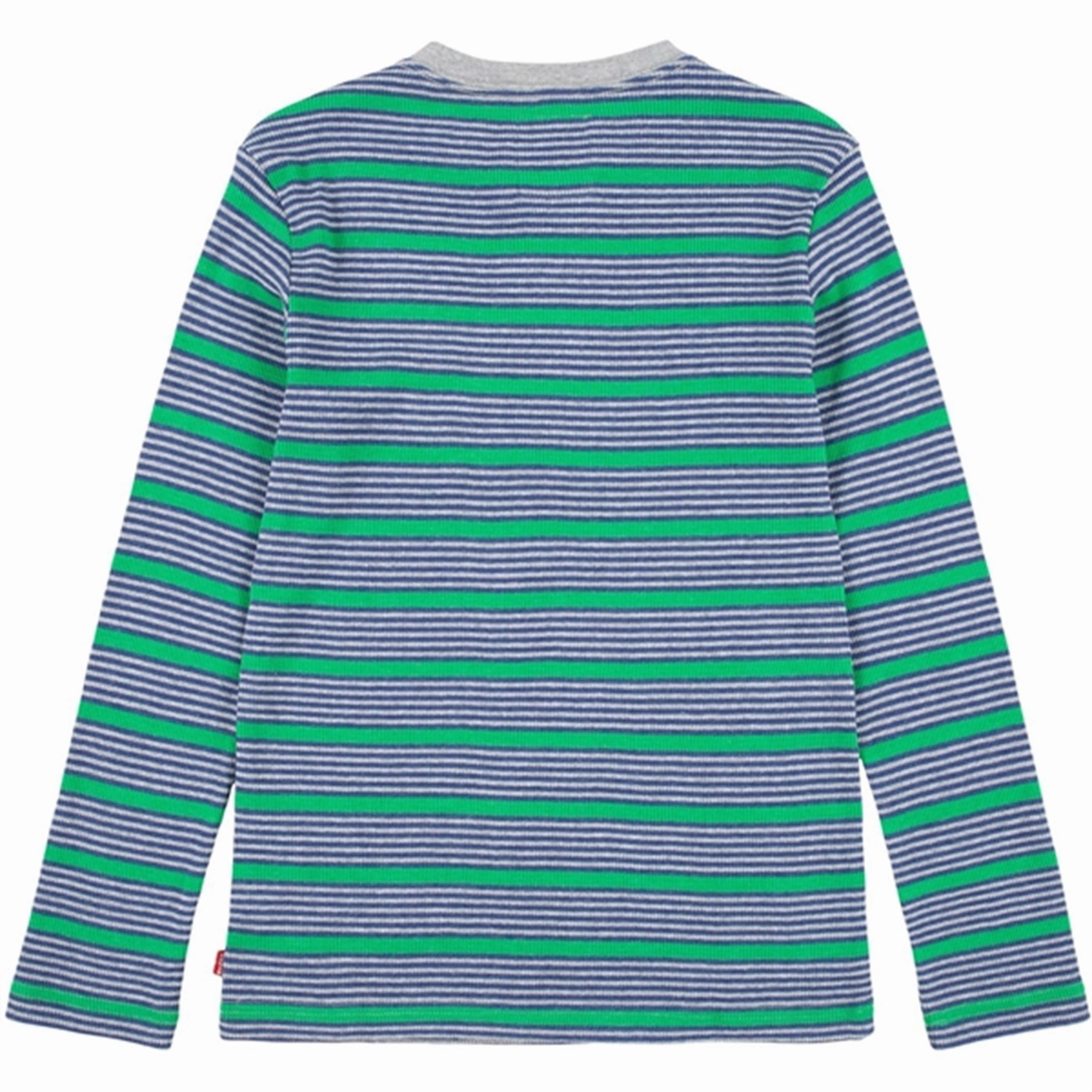 Levi's Long Sleeve Striped Thermal T-Shirt Grey Heather adult clothing Smooth Zipper Design